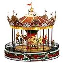 Lemax Carnival-Sights & Sounds: Santa Carousel-(34682-UK), Résine, Multicolore