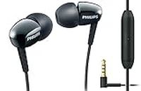 Philips SHE3905BK/00 Metalix Upbeat Wired In-Ear Headphones with Mic Black