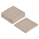Almohadillas de fieltro cuadradas autoadhesivas para muebles de 3,3 pulgadas x 3,3 pulgadas beige 4 piezas