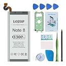 LOZOP Note 8 Battery Replacement Kit for Samsung Galaxy Note 8 SM-N950U/U1/F/N/W and Other All N950 Models with Repair Tools Kit and User Manual