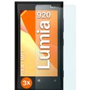 3x Schutzfolie Matt für Nokia Lumia 920 Displayschutz Handyfolie 4H Anti Reflex
