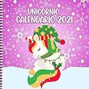 Unicornio Calendario 2021: Calendario De Pared De Unicornio Cuadrado De 12 Meses Con Adorables Ilustraciones De Unicornios: Linda Idea De Regalo De Navidad Para Niñas Y Niños