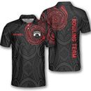 Personalize Bowling Tribal Pattern Bowling Team Gift 3D Polo Shirt Size S-5XL