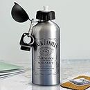 Shoppers Bucket Jack Daniels Silver 600ML Sipper Bottle | Personalized Also Available | Gift for His/Her on Valentine's Day, Birthday, Anniversary, and All Occasion