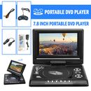 Multi Region 7.8" Inch Portable In Car DVD Player USB Rechargeable Swivel Screen
