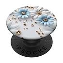 Decorative Cell Phone Accessories For Women Cute Daisies PopSockets PopGrip Intercambiable
