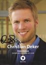 Christian DEKER - German TV Host, "Panorama", Original Autograph!