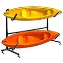 Goplus Kayak Storage Rack, Garage Kayak Hanger for 2 Kayaks, Canoe, SUP &Paddle Board, Heavy Duty Kayak Holder Strand with Height Adjustable Rack, 175 LBS MAX Load, Kayak Racks for Outdoor Storage