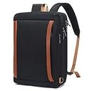 CoolBELL [3 in 1 Convertible 17.3 Inches Laptop Bag Water-resistant Messenger Bag Shoulder Bag Backpack Multi-functional Briefcase for Men Women Work Travel Business Large Capacity (Black), Black, 17.3 Inches, Modern