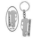 M Men Style Personalized Car Automotive Vehicle Gift Silver Stainless Steel Keychain For Men And Women LCSKey033