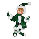 Annalee 9in Very Merry Green Elf