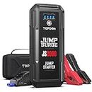 Car Battery Charger TOPDON 2000A Peak Battery Jump Starter for Up to 8L Gas/6L Diesel Engines, 12V Portable Battery Booster Jump Starter Pack with Jumper Cables and EVA Protection Case