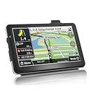 Wlauqueta Navigazione GPS per auto 7 pollici Core 256-8Gb Voice Conversion Car Gps Navigation Car Lifetime Aggiornamento Gratuito