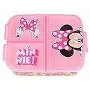 Minnie Mouse| Kinder Sandwich Box mit 3 Fächern - Kinder Lunch Box für die Schule