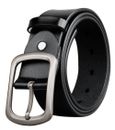 Mens Leather Belt Removable Single Prong Buckle Belts For Men All in One Size