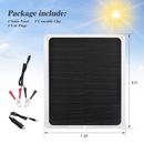 10W Solar Panel 12V Trickle Charger Battery Charger Kit Maintainer Boat RV Car