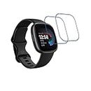 DVTECH� (Pack of 02 Best Fit Smartwatch screen protector for Fitbit Versa 4 (Not a Tempered glass)