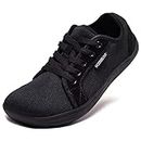 HOBIBEAR Mens Mesh Wide Shoes Women Toe Box Barefoot Sneakers Minimalist Zero Drop Sole Shoes Minimus Extra Width Fit Gym Bare Feet Walking Breathable Casual Fashion Trainers