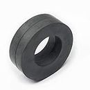 Mk Hub Strong Ferrite/Ceramic Magnet - Versatile Office and Kitchen Organizer Magnets - Pack of 2, Black, Round Shape, 65mmX32mmX10mm
