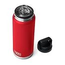 YETI Rambler - Bottiglia termica sottovuoto, in acciaio inox, con tappo Chug, 1020 ml, colore: Rosso