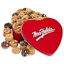 Mrs. Fields - Classic Heart Cookie Tin, Assorted with 60 Nibblers Bite-Sized Cookies in our 5 Signature Cookie Flavors (60 count)