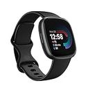 Fitbit Versa 4 Fitness Smartwatch with built-in GPS and up to 6 days battery life - compatible with iOS 15 or higher & Android OS 9.0 or higher, Black /Graphite Aluminium