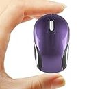 elec Space Mini Small Wireless Mouse for Kids Children 3-7 Years Old Child Size Travel Mouse Portable Mini Cordless Mice with USB Receiver for PC Laptop Computer Purple