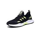 Jueshanzj Spring Men's Shoes Men's Mesh Breathable Running Shoes Casual Trend Shoes Green 7.5