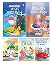 Story Books for Kids - Baby Animals (Set of 5 Books) (Illustrated) - Bedtime Stories - Animal Stories for Kids - Read Aloud to Infants, Toddlers - 3 to 10 Years Old Kids - Elephant, Giraffe, Zebra, Hippopotamus and Duck