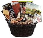 Gourmet Gift Basket Nuts, Cheese, Olives, Jam, Chocolates and More