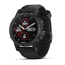 Garmin Fenix 5s Plus, Smaller-Sized Multisport GPS Smartwatch, Features Color Topo Maps, Heart Rate Monitoring, Music and Contactless Payment, Black