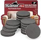 Yelanon Non Slip Furniture Pads 24 pcs Anti Skid Furniture Pads Stopper Self Adhesive Rubber Feet Wood Floor Protector for Furniture Grippers on Hardwood Floor - Protectors for Chair Legs