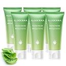 Aloderma 99% Organic Aloe Vera Gel for Face Made within 12 Hours of Harvest, Natural Hydrating Pure Aloe Vera Gel for Soothing Skincare, Moisturizing Aloe Gel for Skin, Face, & Sensitive Skin, 114g