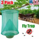 3Pcs Ranch Fly Trap Outdoor Hanging Reusable Fly Catcher Killer Cage for Horses