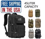 45L Military Tactical Backpack Large Army Molle Bag Rucksack 3 Day Assault Pack