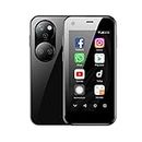 ZOKOE P40 Ultra Compact Mini Phone 2.5" Kids Phone Android 9.0 Smart 3G Dual SIM No Contract Phone (Nero)