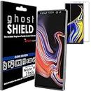 [2 Pack] TECHGEAR Screen Protectors to fit Samsung Galaxy Note 9 [ghostSHIELD Edition] Genuine Reinforced Flexible TPU Screen Protector Guard Covers with Full Screen Coverage inc Curved Screen