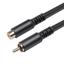 RCA Male to Female Flexible Extension Cable for TV & DVD Players 10 FT
