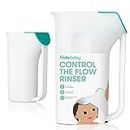 Frida Baby Control The Flow Bath Rinse Cup | Rinser Cup to Wash Hair + Body | Rinser Cup for Bath Time with Easy Grip Handle + Removable Rain Shower
