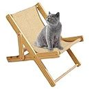 cat sisal chair, Cat Sisal Bed, sdraio gatto, Cats Lettino rialzato Beach Chair, Lounge Chair in legno massello naturale per cani Gatti Beach Pool Home