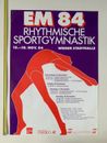EM 84 Rythmic Gymnastic Wien Austrian vintage poster 1984