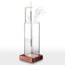 Goolan Incense Holder for Sticks [Anti-Ash Flying] with Removable Glass Ash Catcher No Mess Incense Burner