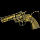 S & 357 44 Magnum Smith Wesson Revolver Pistolet Ouest 1990s Vintage Belt Buckle