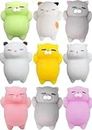 Anab Gift International Kawaii Slow Rising Squishy Squeezen Cute Cats Mini Fidget Toy Stress Reliever Kids Toy Gift Multicolor Bath Toy