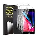[3 Pack] Screen Protector for iPhone 6 Plus/iPhone 6S Plus/iPhone 7 Plus/iPhone 8 Plus, 9H Hardness Tempered Glass Film,Anti-Scratch,Case Friendly,Premium HD Clarity