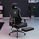 Green Soul Vision Pro Multi-Functional Ergonomic Gaming Chair, with Premium Fabric, 4D Armrests, Integrated Footrest, Sturdy Metal Base & 180° Back Recline (Black)