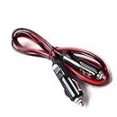 Auto Cigarette Lighter Plug Male to Male Car Heavy Duty Cigar Lighter Charger Extension Cable 15A Fuse Protection on Plugs Battery Charger Cord 16 AWG Copper Wire 5FT/1.5M