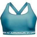 Under Armour Crossback Mid Bra Bras Deportivas, (433) Glacier Blue / / White, Extra-Large para Mujer