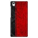 NDCOM for VIVO Y51L Back Cover Black and Red Printed Hard Case