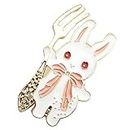 VALICLUD Rabbit Brooch Pin for Hats Enamel Bunny Accessories for Women Chrismas Gifts Animal Brooch Pin Christmas Gifts Girl Rabbit Decor Prom Jewelry for Women Corsage Miss Clothing Alloy